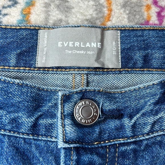 Everlane The 90's Cheeky Jean High Waist No Stretch Medium Blue NWT Size 31 - Picture 6 of 14
